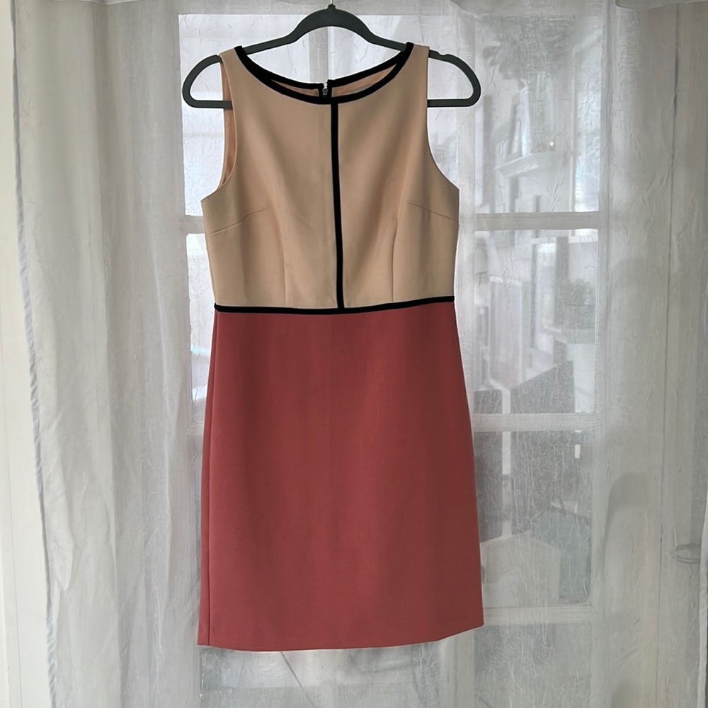 Jcrew two toned pink shift dress, size 4